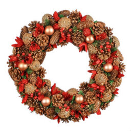 Dibor Traditional Giant Canterbury Front Door Autumn Wreath Winter Spring Wreath 50Cm - thumbnail 1