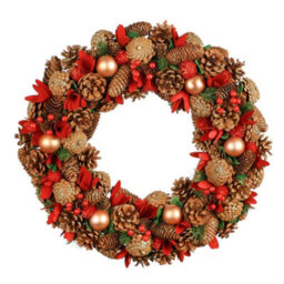 Dibor Traditional Giant Canterbury Front Door Autumn Wreath Winter Spring Wreath 50Cm - thumbnail 2