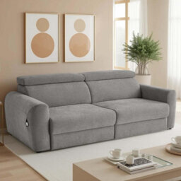 Furnishings For Less UK Dawson Grey 3 Seater Electric Sofa Bed With Power Sliding Seats - thumbnail 4