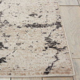 Ivory/grey Rug, Anti-Shed Abstract Rug With 10mm Thick, Modern Luxurious Rug For Bedroom, & Living Room-117Cm X 178Cm - thumbnail 2
