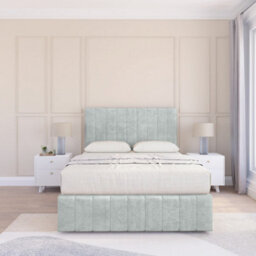 "Sloomy 4Ft California Naples Silver Bed Set With 2 Drawers & Footboard, Mattress & 54"" Headboard - Small Double" - thumbnail 2