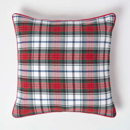 Homescapes Cotton Macduff Tartan Cushion Cover, 60 X 60 Cm - thumbnail 1