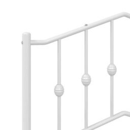 Berkfield Metal Headboard White 140 Cm - thumbnail 5