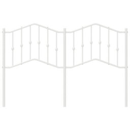 Berkfield Metal Headboard White 140 Cm - thumbnail 3