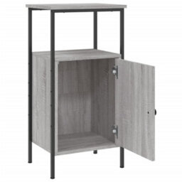 Berkfield Bedside Cabinet Grey Sonoma 41X31X80 Cm Engineered Wood - thumbnail 6