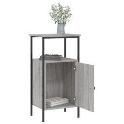 Berkfield Bedside Cabinet Grey Sonoma 41X31X80 Cm Engineered Wood - thumbnail 4