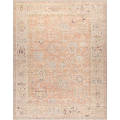 Livabliss Becki Owens Marlene-Vintage Pink Brown Traditional Vintage Boho Living Dining Bedroom Rug 198 X 275 Cm Easy Care, Non Shedding - image 1
