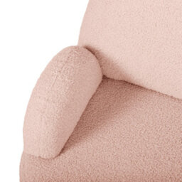 Aiyaplay Kids Armchair, Bear Shaped Toddler Sofa Chair For Bedroom - Pink - thumbnail 8
