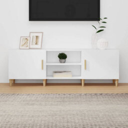 Berkfield Classic Tv Cabinet White 150X30X50 Cm Engineered Wood - thumbnail 2