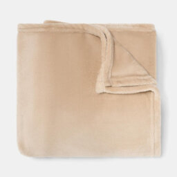 Ohs Ultra Soft Flannel Fleece Throw Blanket, Natural - 150 X 200Cm - thumbnail 4