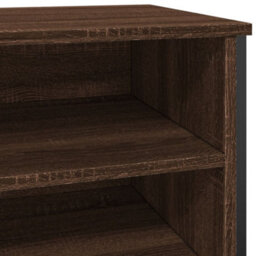 Berkfield Shoe Cabinet Brown Oak 80X38X78 Cm Engineered Wood - thumbnail 7