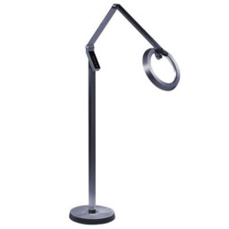 Beliani Floor Led Lamp 170 Cm Dark Grey, Dimmable With Adjustable Colour Temperature For Home Office - thumbnail 5