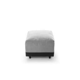 Abakus Direct Dylan Collection Footstool In Light Grey - thumbnail 3