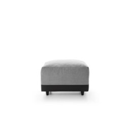 Abakus Direct Dylan Collection Footstool In Light Grey - thumbnail 1