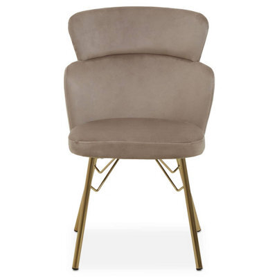 Orsina Mink Velvet Chair, Rustless Velvet Armchair, Easy To Assemble Bedroom Chair, Easy To Clean Outdoor Chair - image 1