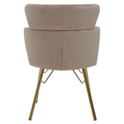 Orsina Mink Velvet Chair, Rustless Velvet Armchair, Easy To Assemble Bedroom Chair, Easy To Clean Outdoor Chair - thumbnail 4