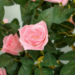 Homcom Set Of 2 Decorative Artificial Plants Rose Trees In Pot, Pink - thumbnail 9