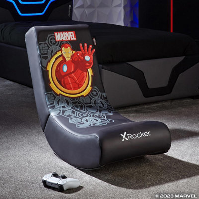 X Rocker Officially Licensed Marvel™ Hero Video Rocker Gaming Chair For Kids - Ironman - image 1
