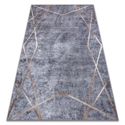 RugsX Miro 51233.809 Washing Carpet Geometric Anti-Slip - Grey  140X190 Cm - thumbnail 1