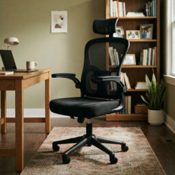 Lightweight Ergonomic Office Chair With Flip Up Armrests - thumbnail 5
