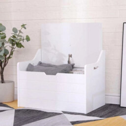 White Storage Chest Toy Box Lounge Bedroom Playroom Nursery - thumbnail 3