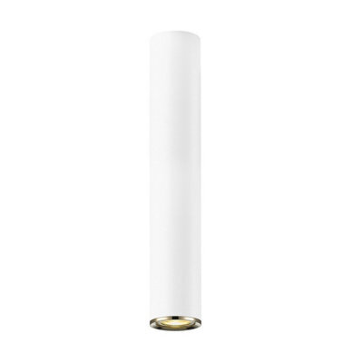 Luminosa Lighting Luminosa Loya Medium Surface Mounted Downlight, Matt White, French Gold, 1X Gu10