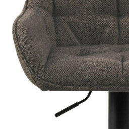 Wyld Haus Buttonfern Set Of 2 Taupe Bouclé Diamond Tufted Swivel Adjustable Bar Stools - thumbnail 6