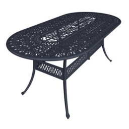 Charles Bentley Premium Furniture Cast Aluminium 7 Piece Outdoor Dining Set - thumbnail 7