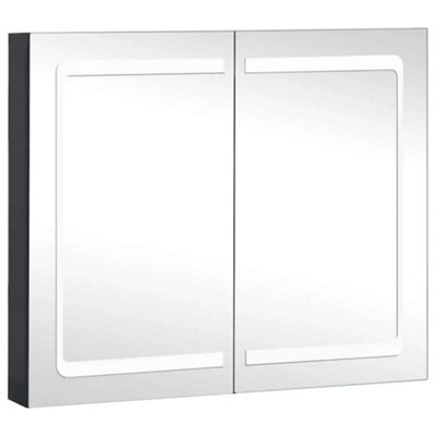 Berkfield Stylish Led Bathroom Mirror Cabinet 80X12.2X68 Cm - image 1