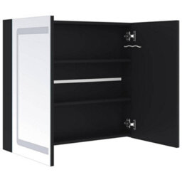 Berkfield Stylish Led Bathroom Mirror Cabinet 80X12.2X68 Cm - thumbnail 5