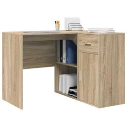 Berkfield Corner Desk Sonoma Oak 102X88X75 Cm Engineered Wood - thumbnail 3