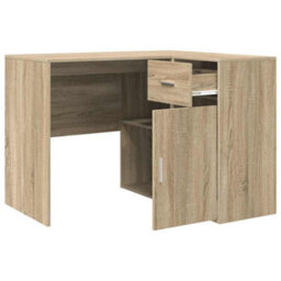 Berkfield Corner Desk Sonoma Oak 102X88X75 Cm Engineered Wood - thumbnail 6