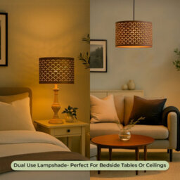 Innoteck Reflective Drum Shade -  Brown External Warm Gold Inner - thumbnail 7