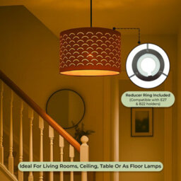 Innoteck Reflective Drum Shade -  Brown External Warm Gold Inner - thumbnail 4