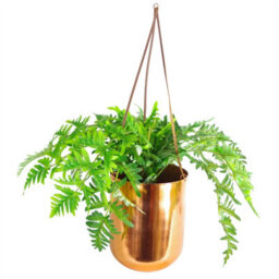 Leaf 18 X 22Cm Copper Hanging Planter - thumbnail 2