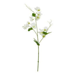 Hill Interiors The Natural Garden Collection Sweetpea Artificial Flower White (One Size)