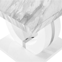 Furniture in Fashion Halo High Gloss Lamp Table In Magnesia Marble Effect - thumbnail 7