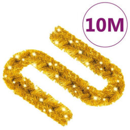 Walplus Christmas Garland With Led Lights 10 M Gold - thumbnail 9
