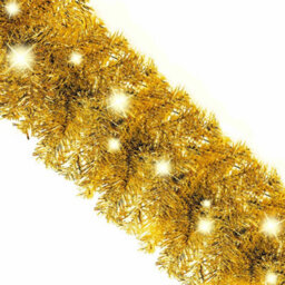 Walplus Christmas Garland With Led Lights 10 M Gold - thumbnail 6
