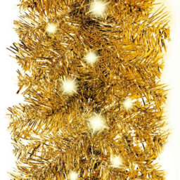 Walplus Christmas Garland With Led Lights 10 M Gold - thumbnail 4