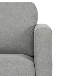 Dorel Fabry Armchair In Fabric Grey With Steel Legs - thumbnail 6