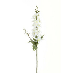 Hill Interiors Delphinium White Stem Faux Plant Tall - thumbnail 2