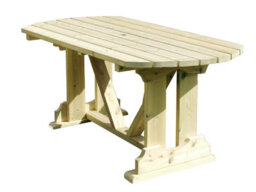 Churnet Valley Garden Furniture Ltd Ergo 6 Seater Dining Table - L179.5 X W90 X H78 Cm - Minimal Assembly Required - thumbnail 2