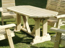 Churnet Valley Garden Furniture Ltd Ergo 6 Seater Dining Table - L179.5 X W90 X H78 Cm - Minimal Assembly Required - thumbnail 4
