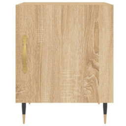 Berkfield Bedside Cabinets 2 Pcs Sonoma Oak 40X40X50 Cm Engineered Wood - thumbnail 5