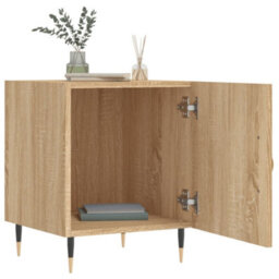 Berkfield Bedside Cabinets 2 Pcs Sonoma Oak 40X40X50 Cm Engineered Wood - thumbnail 3