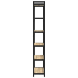 Berkfield Modern Bookcase Sonoma Oak 60 X 30 X 188 Cm Engineered Wood - thumbnail 6