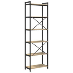 Berkfield Modern Bookcase Sonoma Oak 60 X 30 X 188 Cm Engineered Wood - thumbnail 7