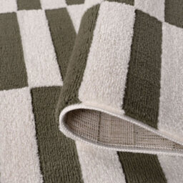The Rugs Loft Olive And Ivory Striped Living Room Area Rug And Runners Soft Pile - thumbnail 6
