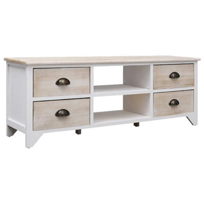 Berkfield Tv Cabinet 108X30X40 Cm Solid Paulownia Wood - image 1